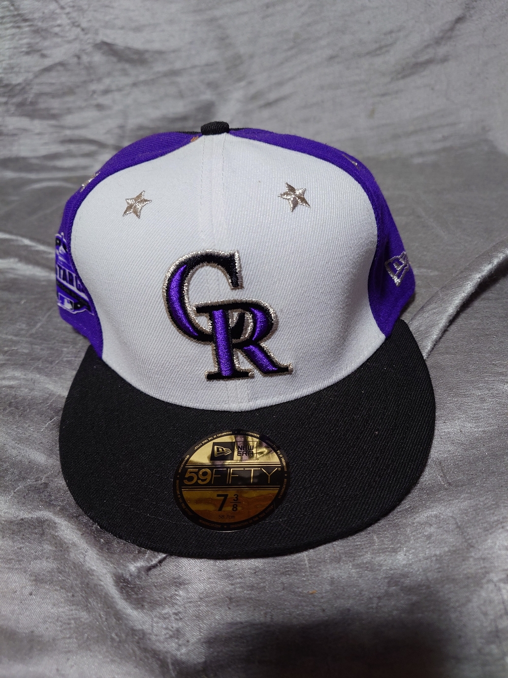 New Era Colorado Rockies Purple White Black 59FIFTY Cap CO All Star Game Cap
